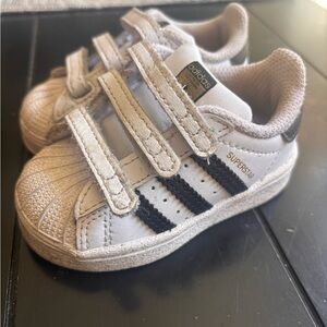 Adidas Kids Superstar Sneakers - White and Black